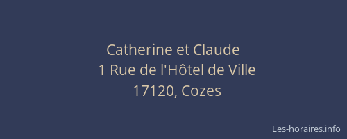 Catherine et Claude