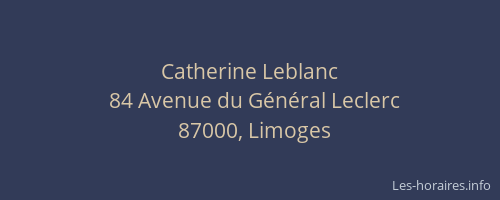 Catherine Leblanc