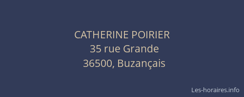 CATHERINE POIRIER