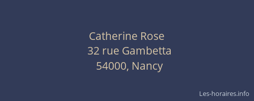 Catherine Rose