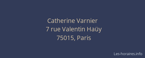 Catherine Varnier