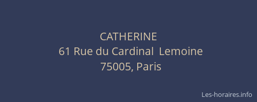 CATHERINE