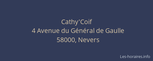 Cathy'Coif