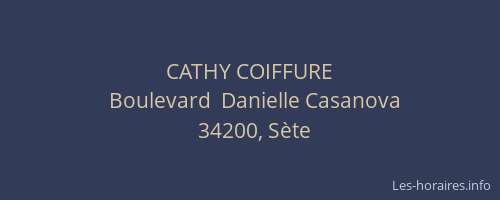 CATHY COIFFURE