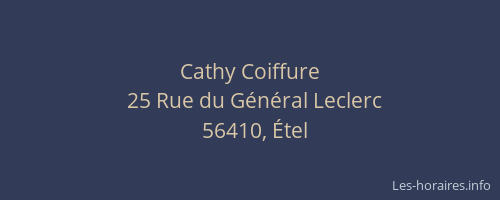 Cathy Coiffure