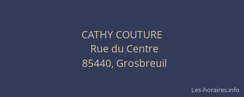 CATHY COUTURE
