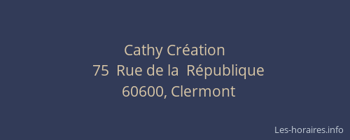 Cathy Cr&eacute;ation