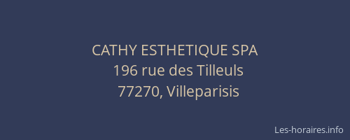 CATHY ESTHETIQUE SPA