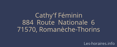 Cathy'f Féminin