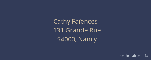 Cathy Faïences