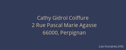 Cathy Gidrol Coiffure