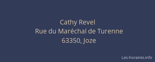 Cathy Revel