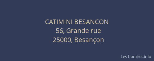 CATIMINI BESANCON