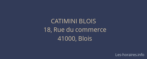 CATIMINI BLOIS