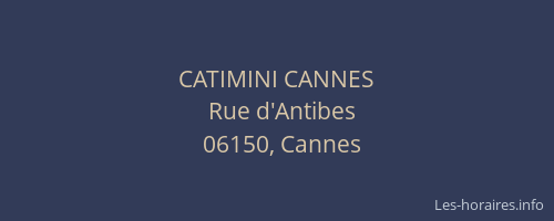 CATIMINI CANNES