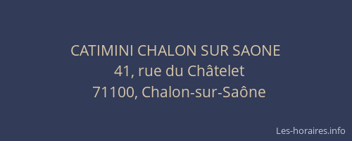 CATIMINI CHALON SUR SAONE