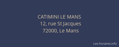 CATIMINI LE MANS