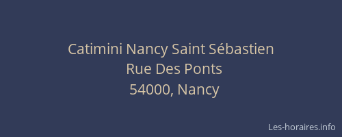 Catimini Nancy Saint Sébastien