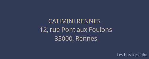 CATIMINI RENNES