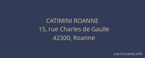 CATIMINI ROANNE