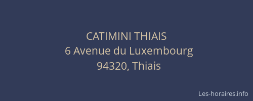 CATIMINI THIAIS