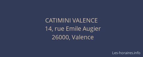 CATIMINI VALENCE