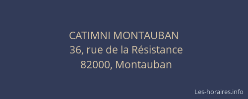 CATIMNI MONTAUBAN