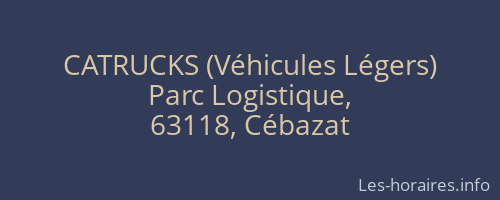 CATRUCKS (Véhicules Légers)