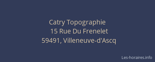 Catry Topographie