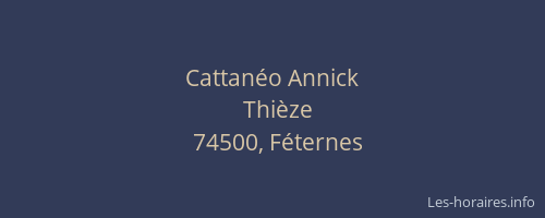 Cattan&eacute;o Annick