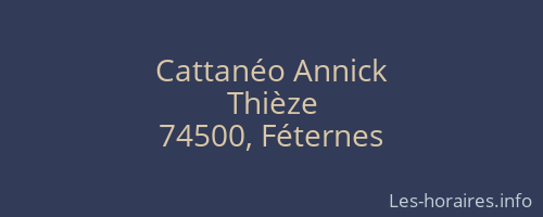 Cattanéo Annick