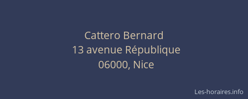 Cattero Bernard