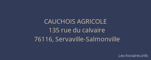 CAUCHOIS AGRICOLE