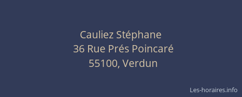 Cauliez St&eacute;phane