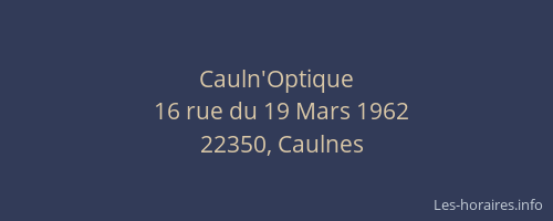 Cauln'Optique