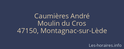 Caumières André