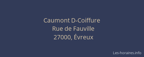 Caumont D-Coiffure