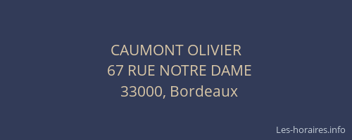 CAUMONT OLIVIER