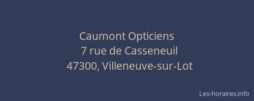 Caumont Opticiens