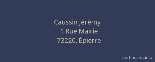Caussin J&eacute;r&eacute;my