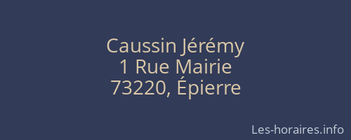 Caussin Jérémy