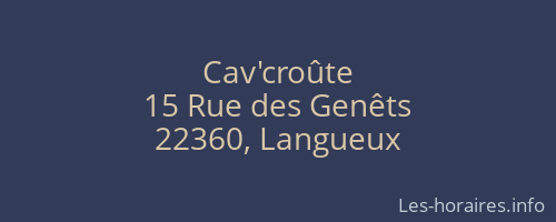 Cav'croûte
