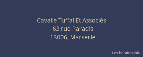 Cavalie Tuffal Et Associés