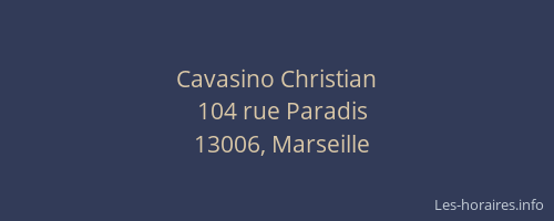 Cavasino Christian