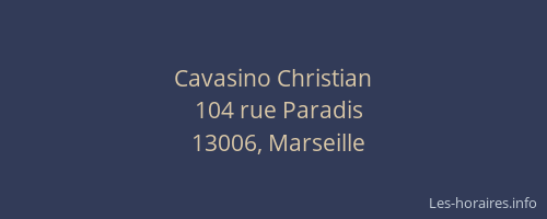 Cavasino Christian