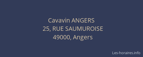 Cavavin ANGERS