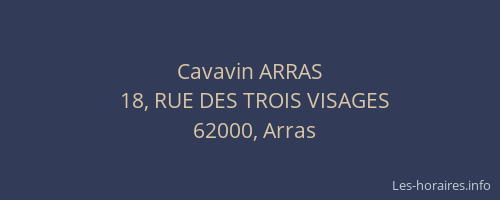 Cavavin ARRAS