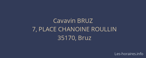 Cavavin BRUZ