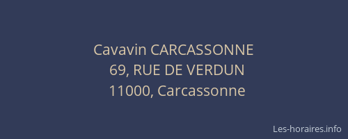 Cavavin CARCASSONNE