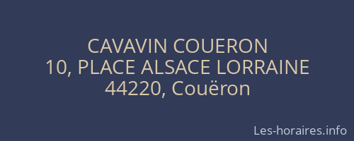 CAVAVIN COUERON